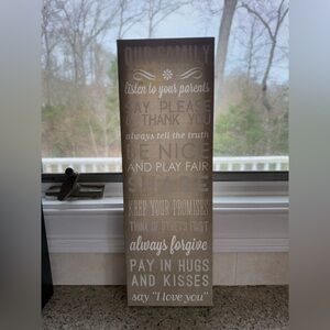 Rustic tanish green Art & Decals Wall Decor with Inspirational Text